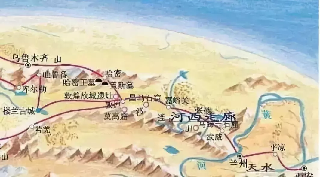 河西走廊在汉晋时代有重要地位