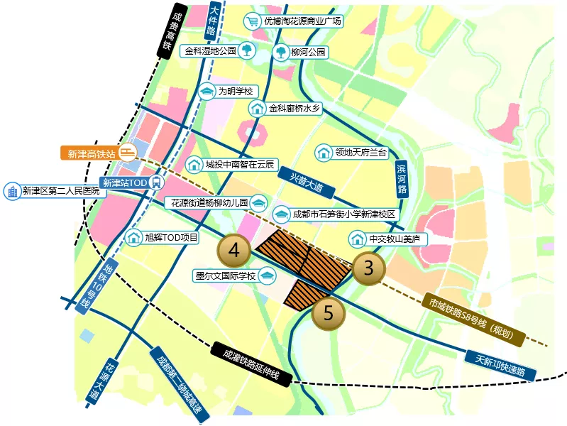 新规划来了?11宗土地将入市,新津站tod公园片区释放投资机会!