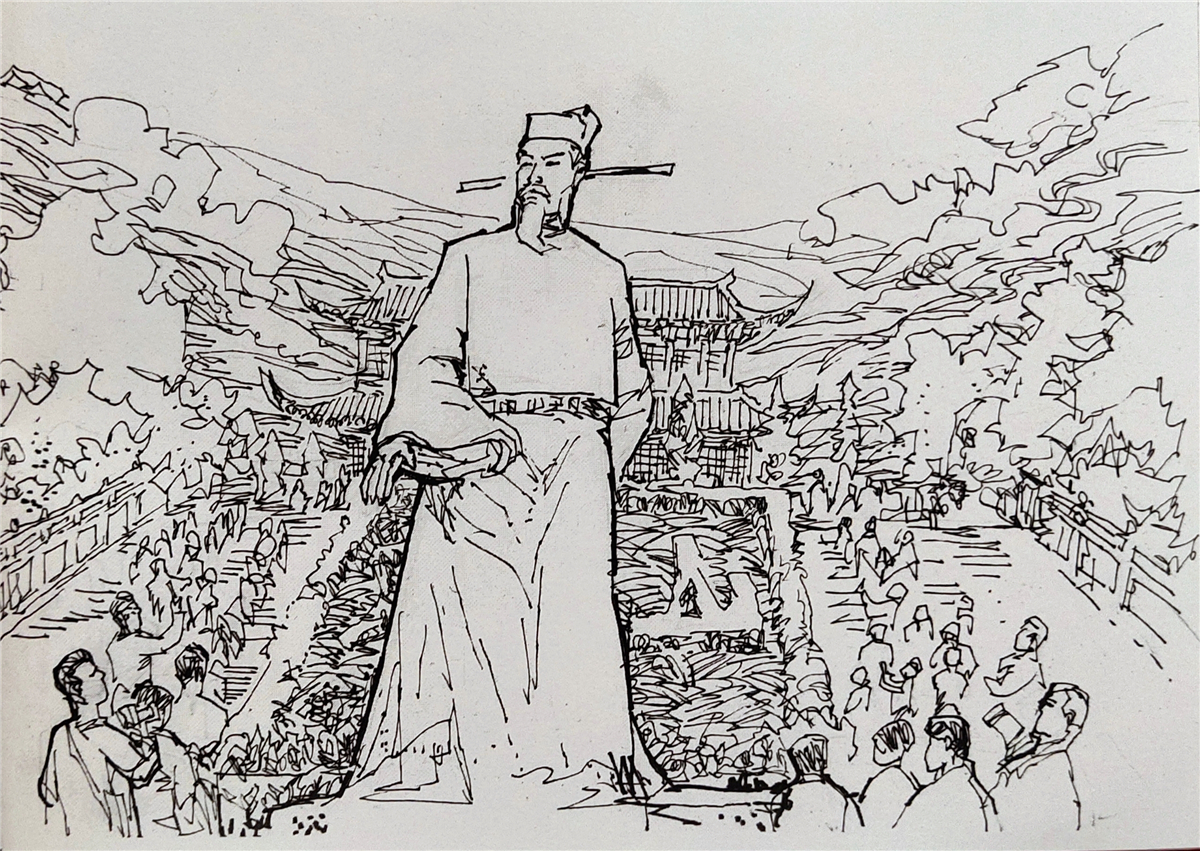 一腔碧血染乾坤——献给文天祥的诗歌和画