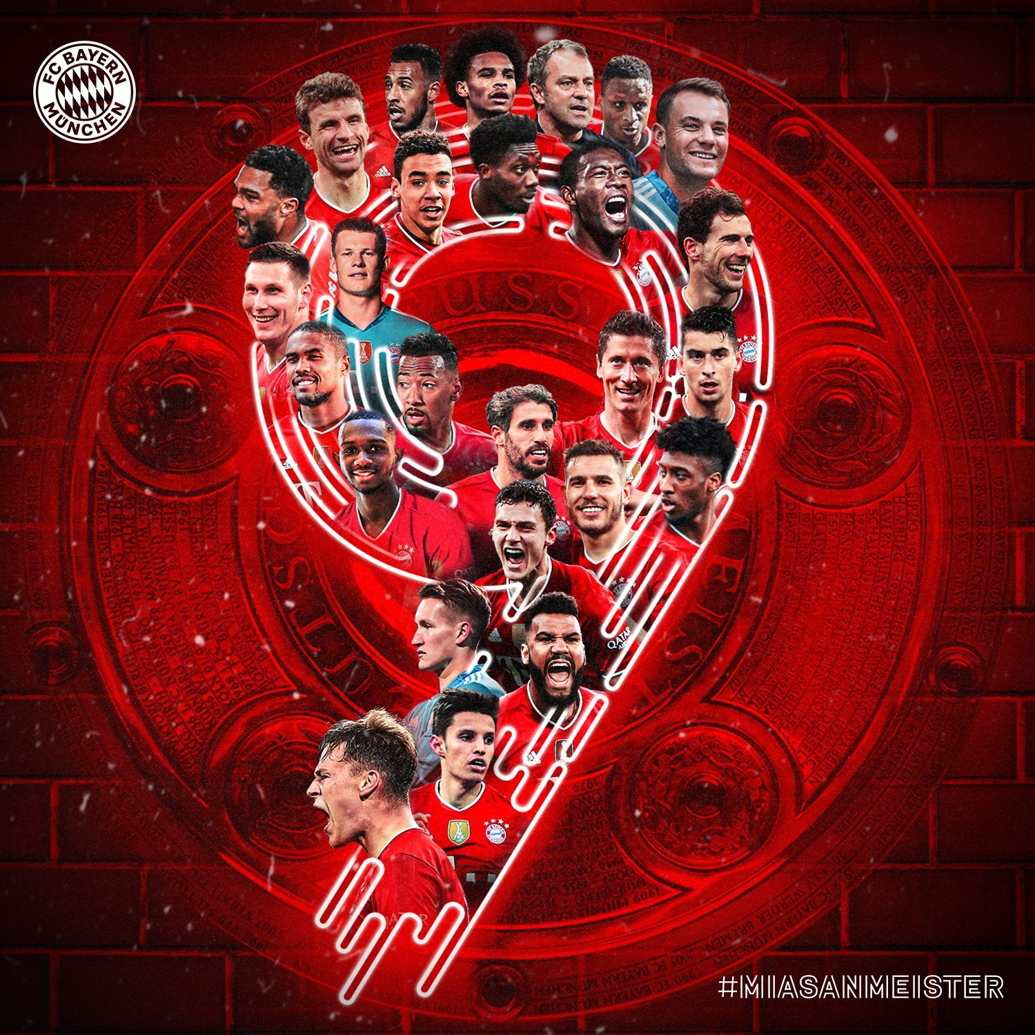 德甲官方和各大媒体海报祝贺拜仁夺冠_凤凰网