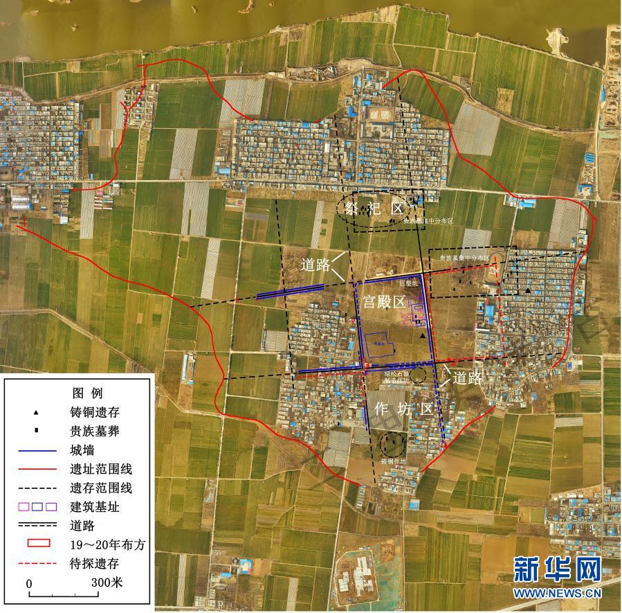 这是河南偃师二里头遗址布局示意图。新华社发（二里头考古工作队供图）