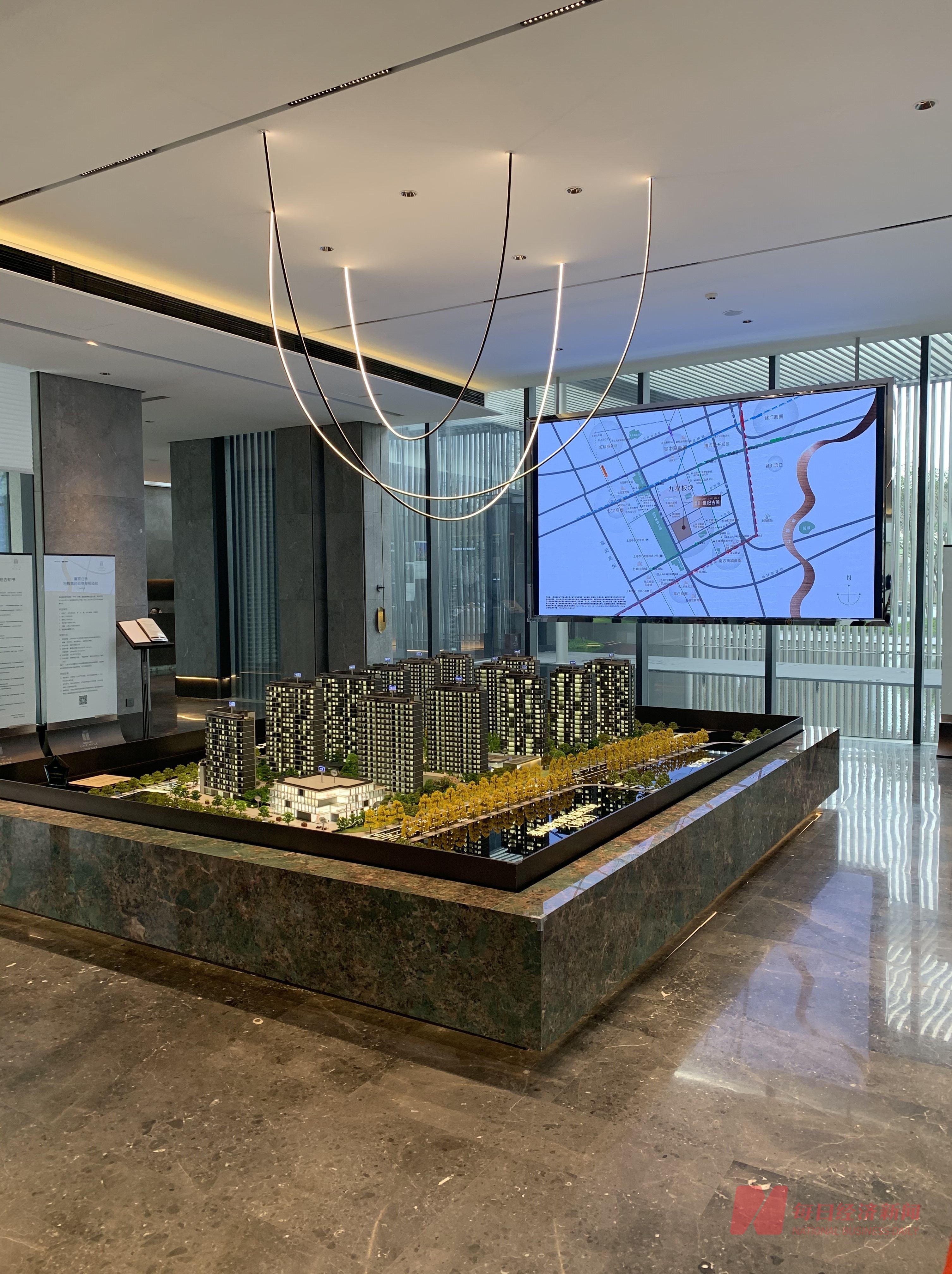 融信世纪古美销售中心 图片来源:每经记者 吴若凡 摄