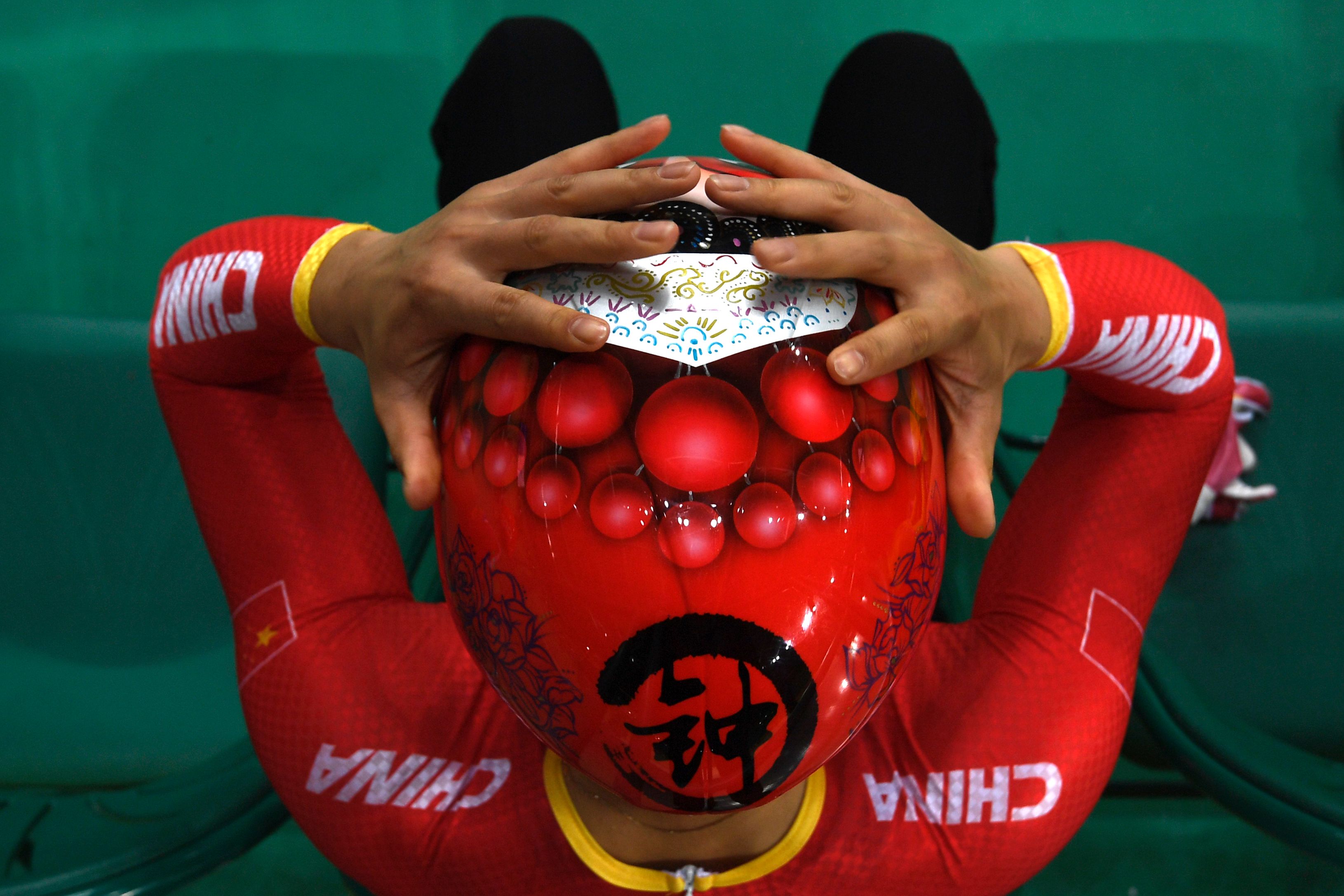 里约奥运，钟天使的花木兰头盔。