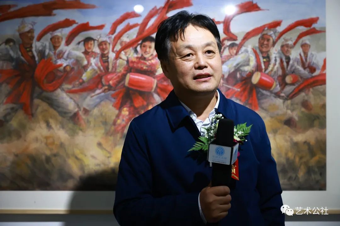 中华书画家协会理事赵金文接受采访