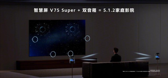 华为智慧屏V75 Super发布:鸿鹄SuperMiniLED+20单元帝瓦雷