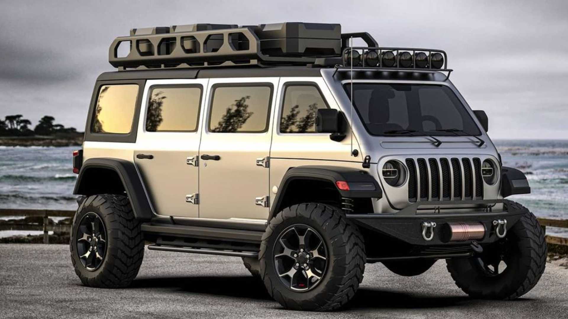 能越野的吉普麵包車 jeep vangler渲染圖曝光