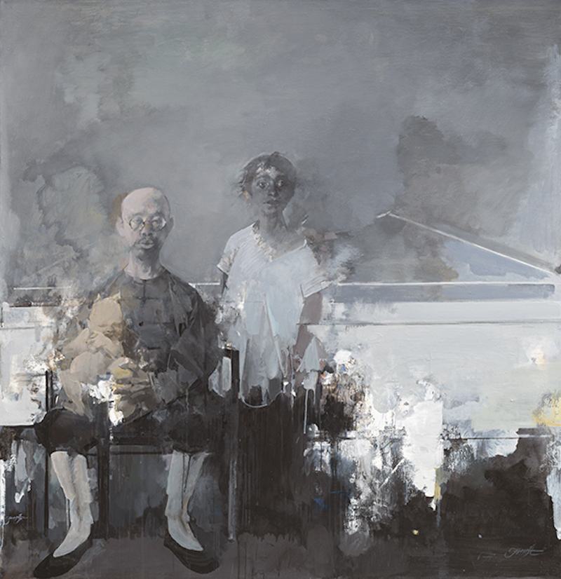 《解读戴安·阿勃兹NO.10》 布面油画 155×150cm 2021年