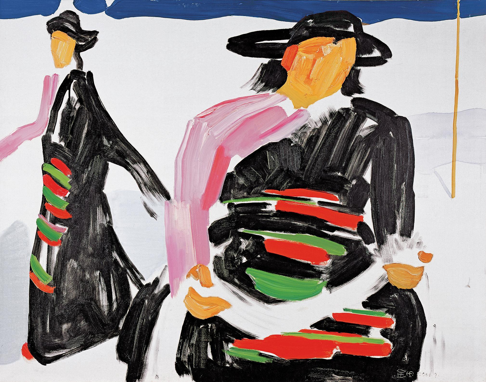 彩云飘过——艺术家金田绘画作品欣赏2021.2.22.__凤凰网