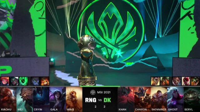恭喜rng!3比2击败dk夺得2021英雄联盟msi冠军