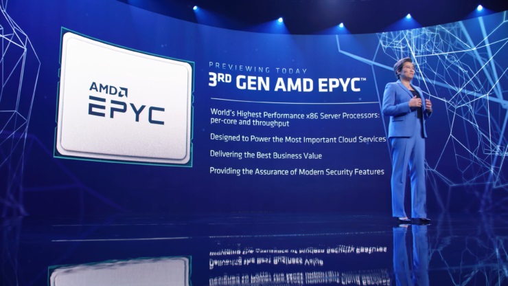 AMD EPYC7643 48核CPU跑分曝光：性能超英特尔至强8276双路平台