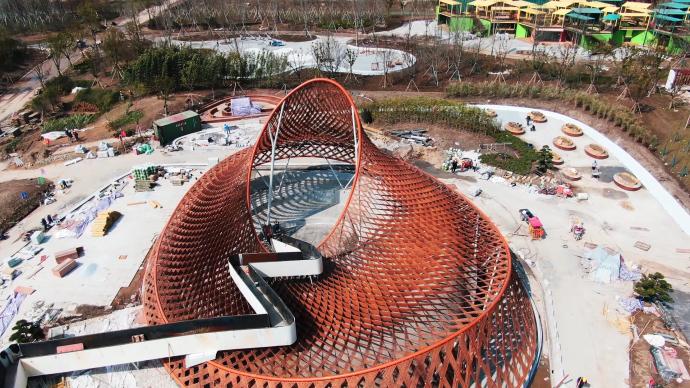 崇明花博丨开幕倒计时花博园北园长啥样先来一睹为快