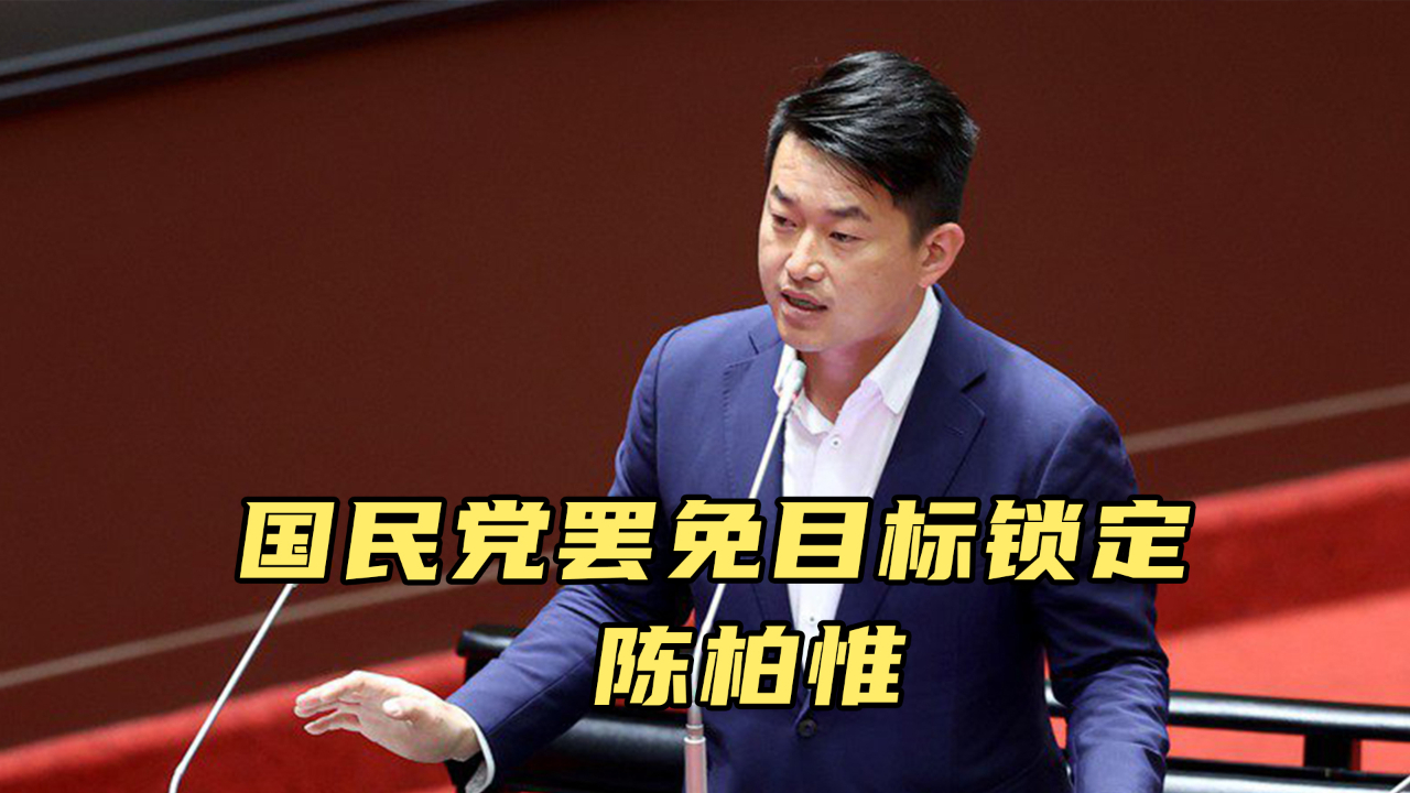 国民党罢免目标锁定陈柏惟专家他口无遮拦被罢免几率大