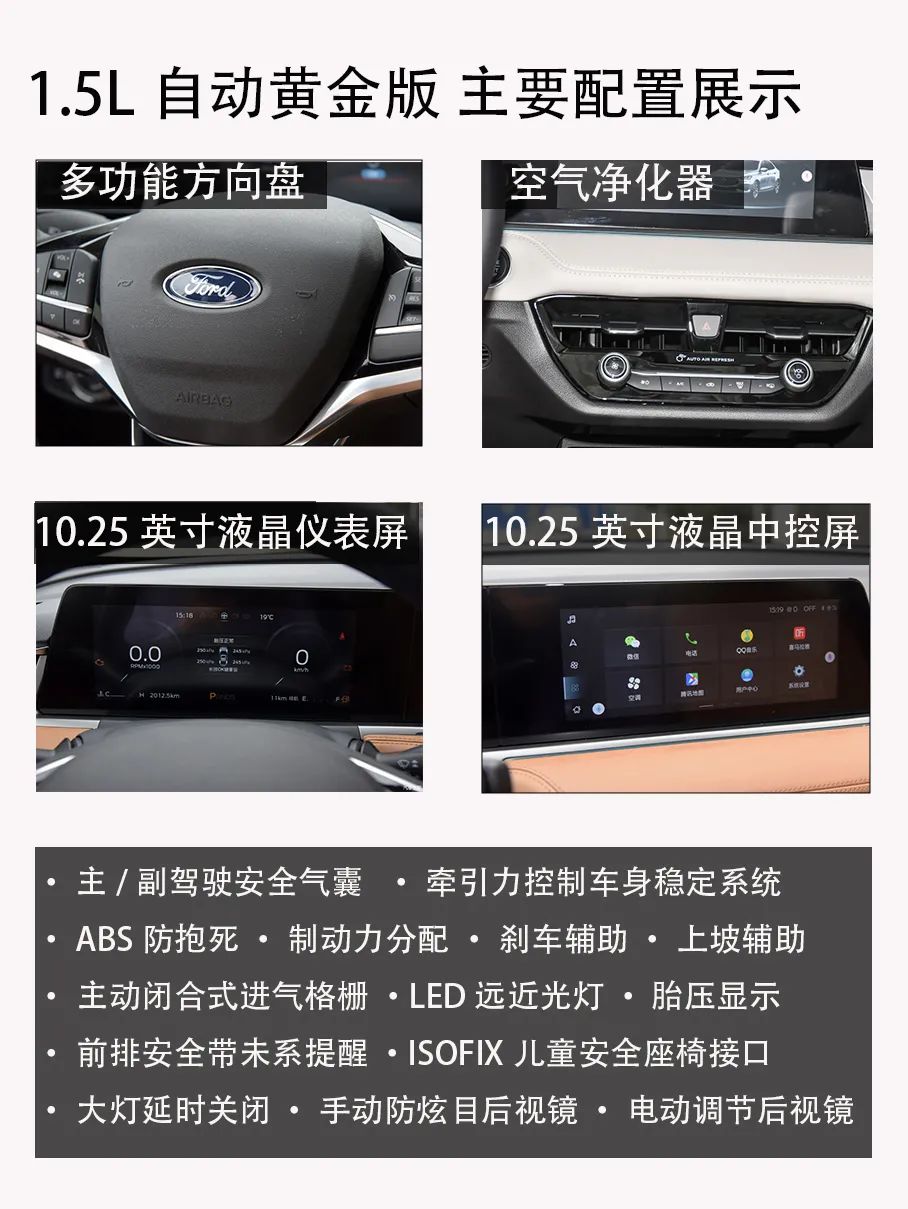 2021款全新福特福睿斯购车手册,推荐钻石版车型