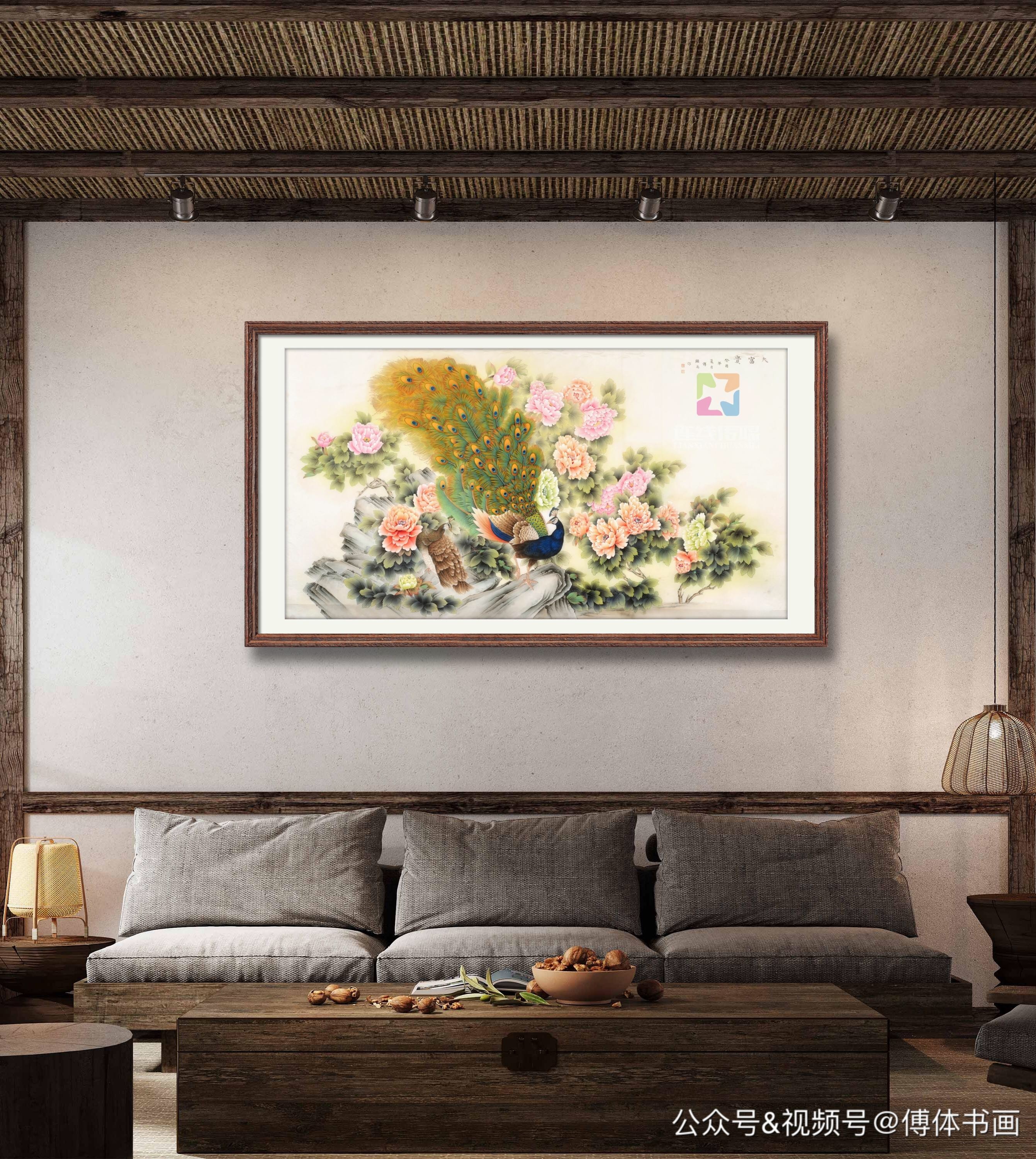 「每日一傅」傅继英书法作品分享:无极原有极欲仁存至仁 68*137cm