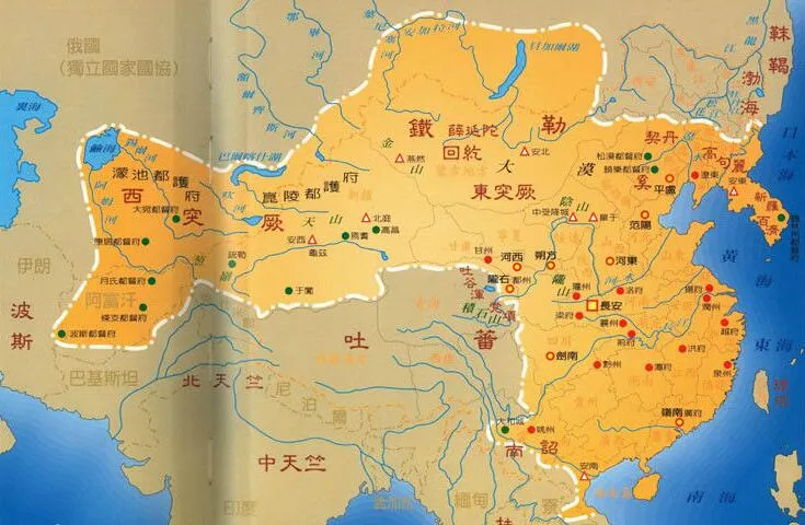 上图_ 唐朝版图