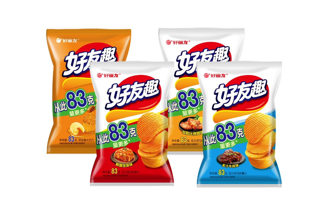 "十"心实意 好丽友旗下好友趣薯片增量10%焕新升级