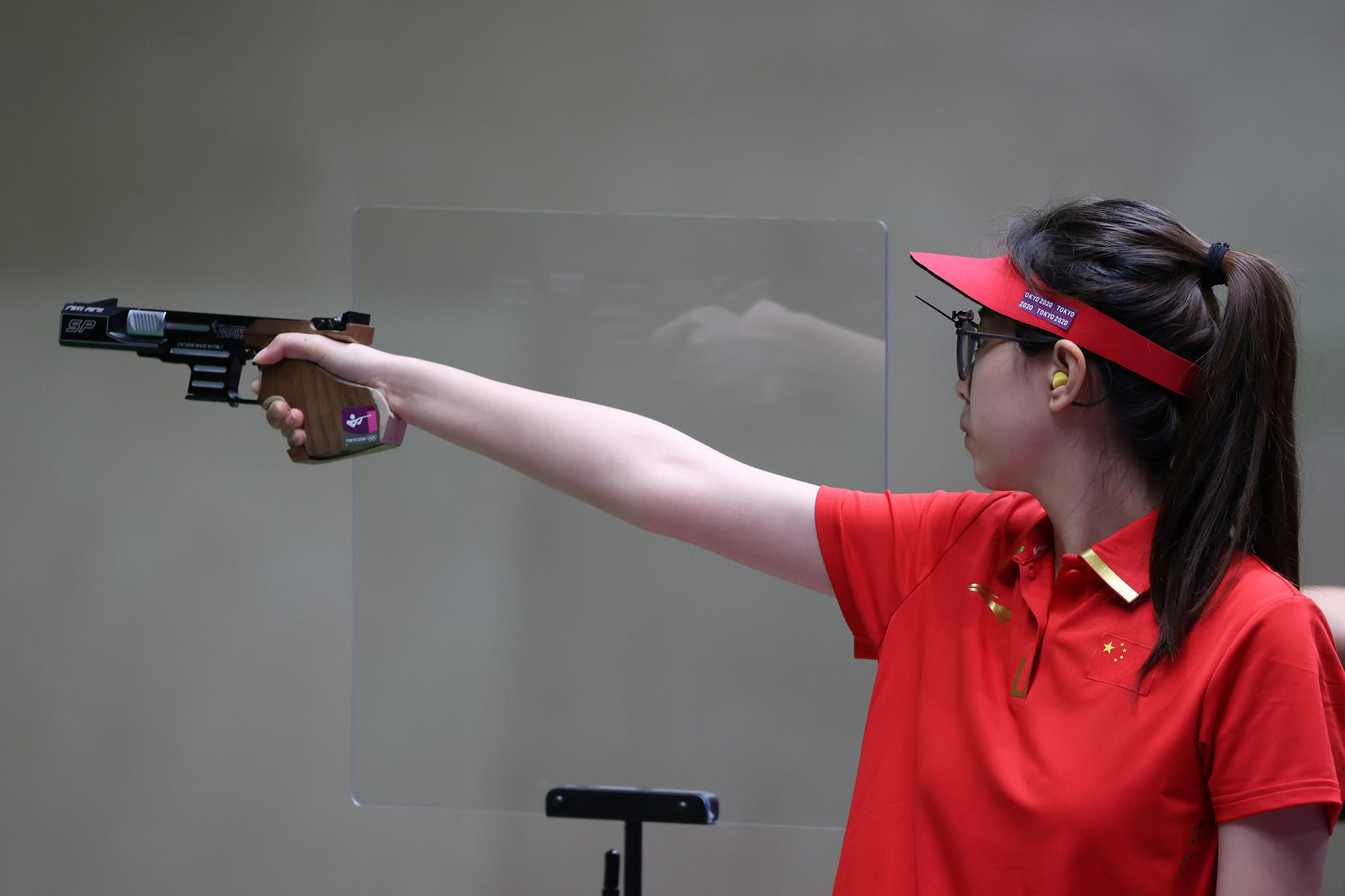 7月30日,2020东京奥运会女子25米手枪资格赛,图为肖嘉芮萱
