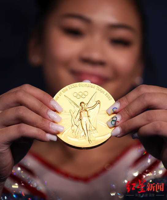 ▲美国体操选手Suni Lee在东京奥运会上的美甲 图据refinery29