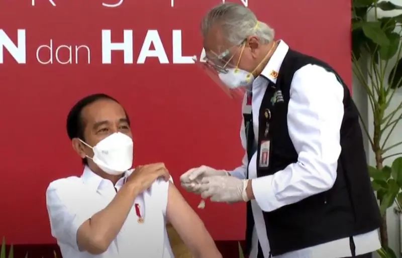 印尼总统佐科接种新冠疫苗