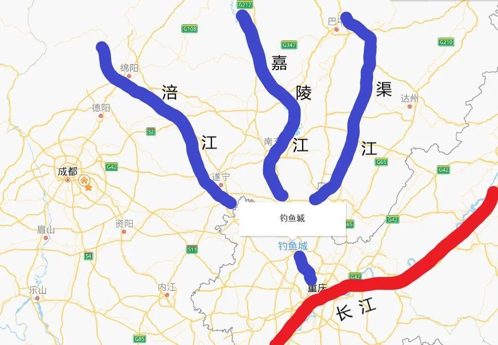 之所以叫合川,就是因为它是四川盆地3条河流的交汇地,嘉陵江,涪江