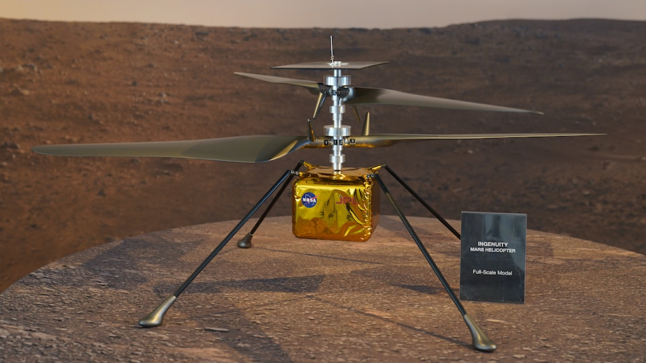 nasa的火星直升机"机智号"在2021年4月19日首飞中成功在火星稀薄的