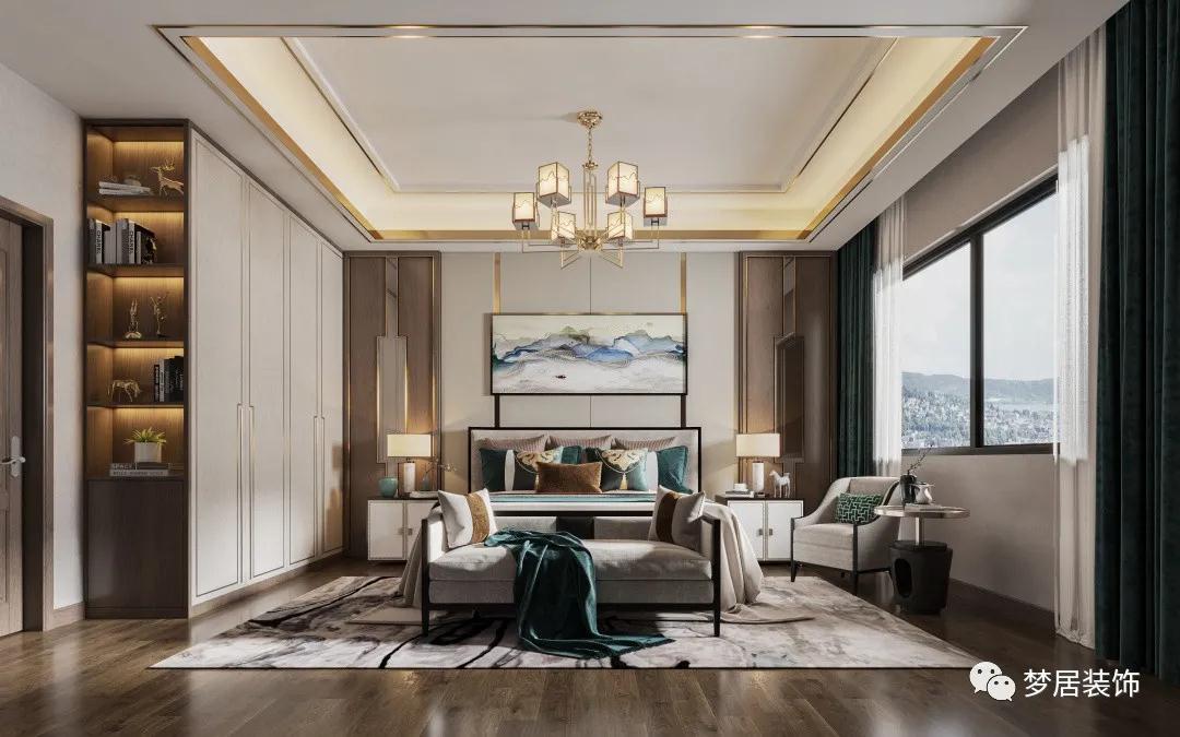 中山梦居装饰分享|轻奢新中式装修,时尚与优雅的家居呈现