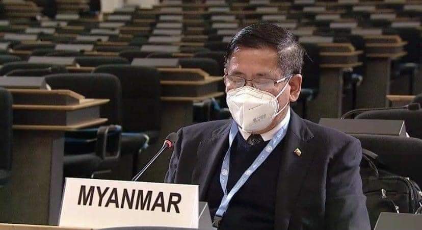 △缅甸驻联合国代表吴敏杜