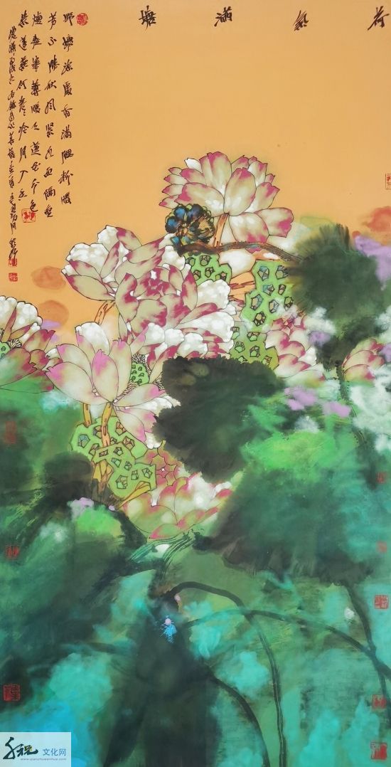 梦幻色彩,现代风神——著名画家胡朝水重彩世界艺术沙龙