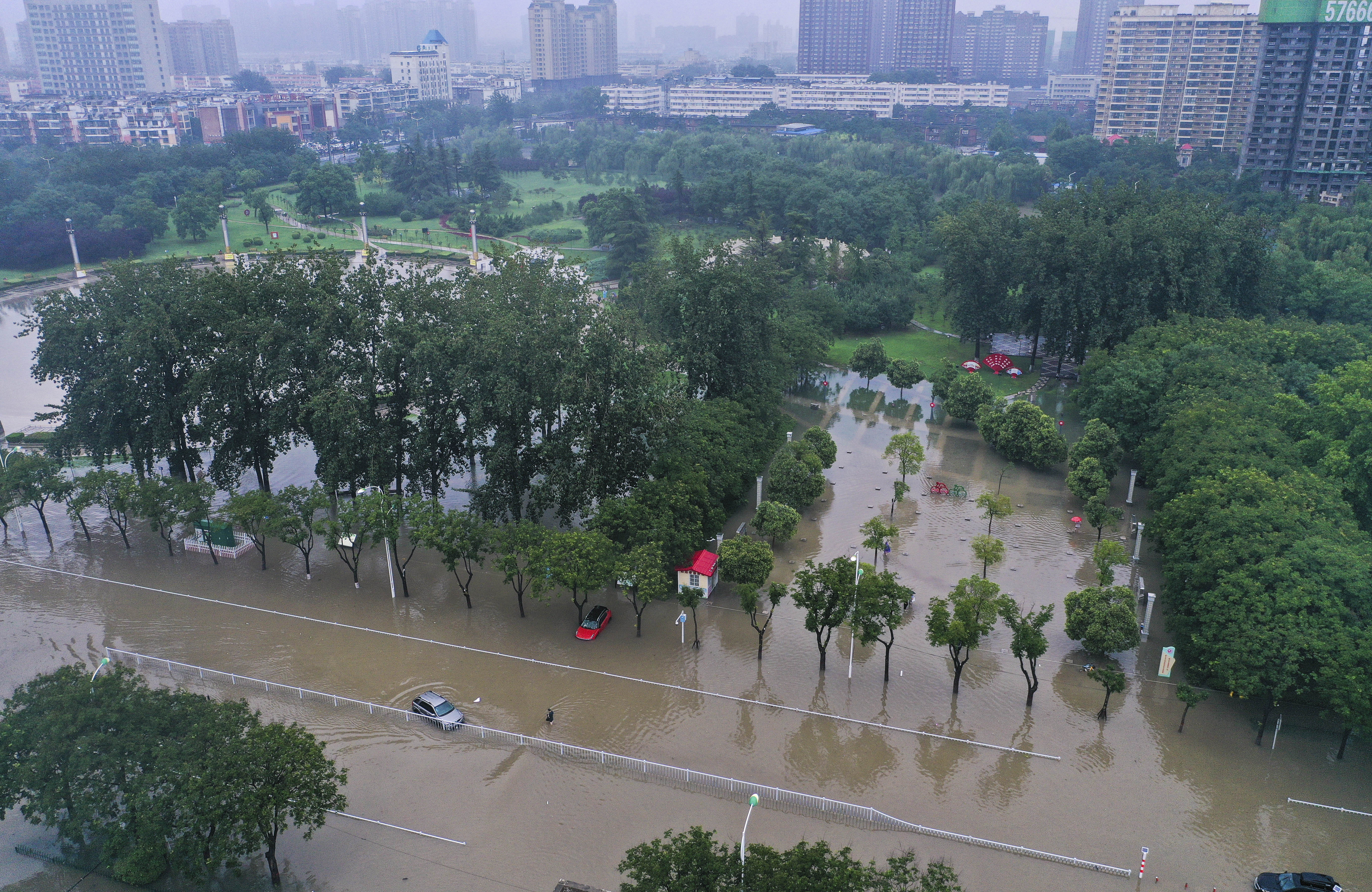 河南新乡被淹图片