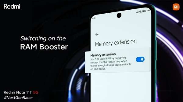 Redmi Note 11T登场:11G内存加持 1500元