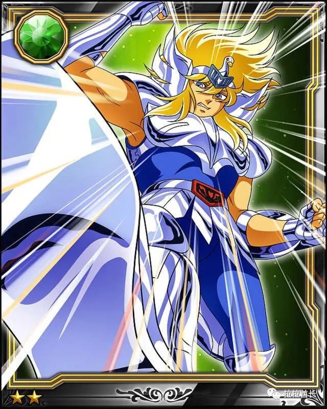 动漫|《圣斗士星矢》,白鸟座冰河的卡片图集