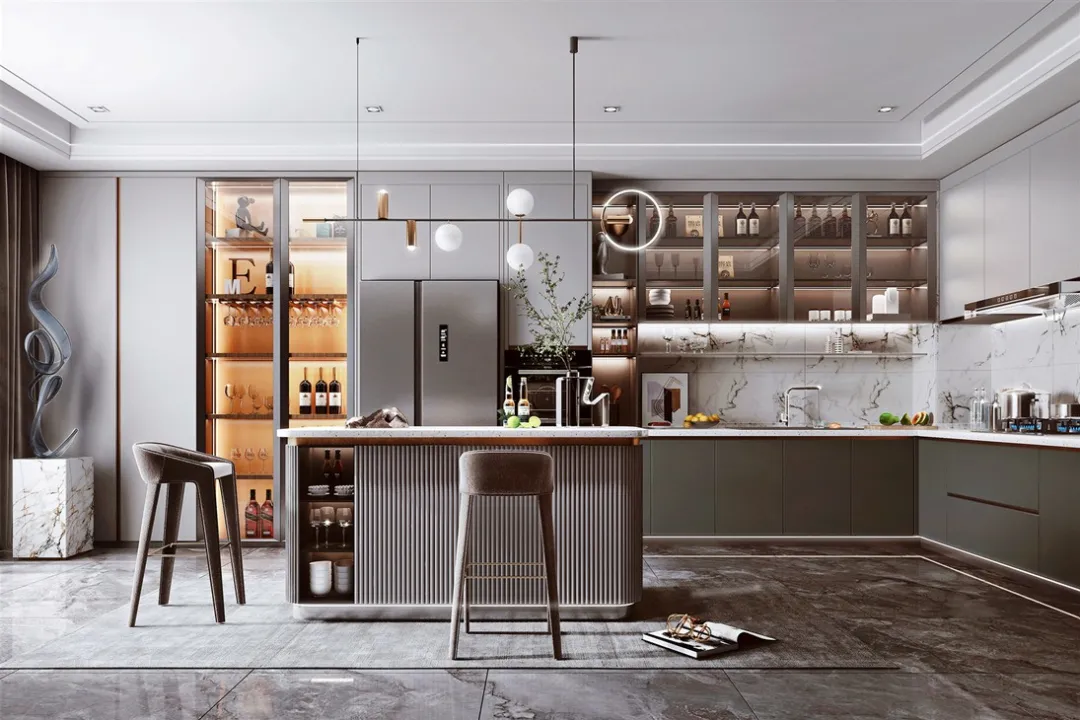 幸福感爆棚的嵌入式厨房,一秒让你爱上下厨!