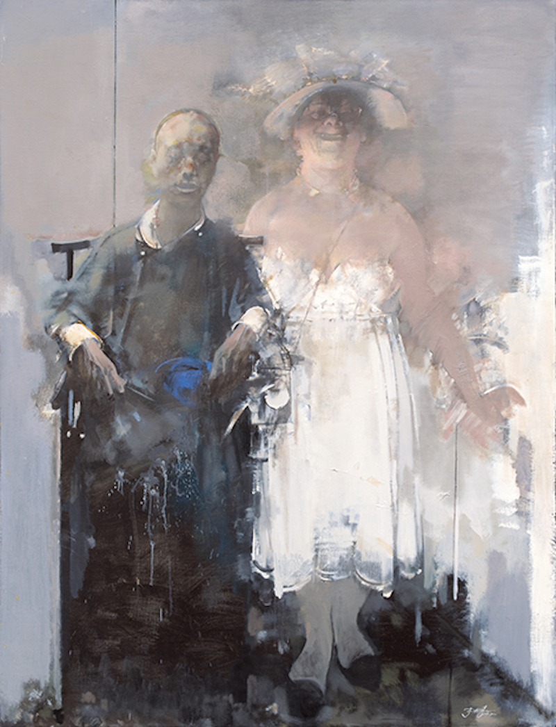 《解读戴安·阿勃兹NO.7》布面油画170cm×130cm 2013年