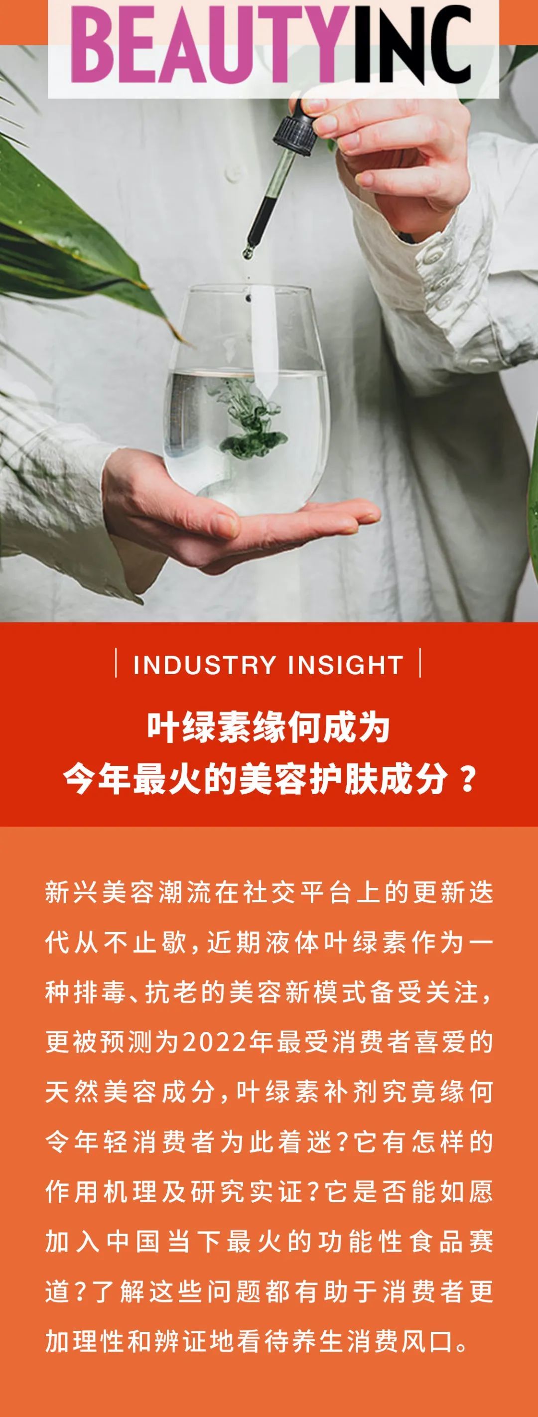 Beautyinc 叶绿素缘何成为今年最火的美容护肤成分 凤凰网