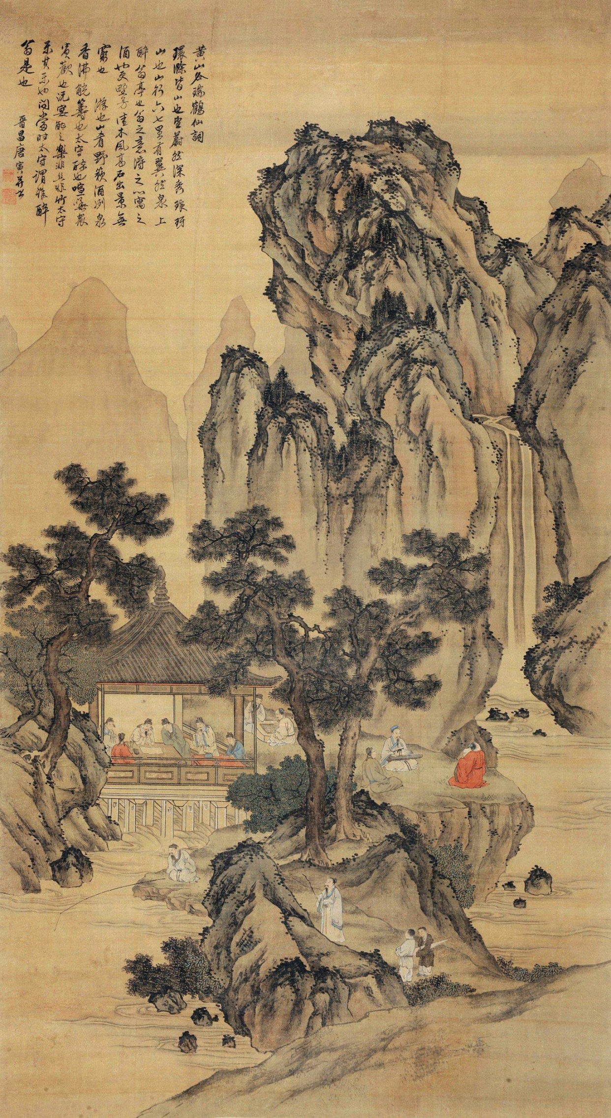 『名画记』唐寅《醉翁亭雅集图》,引典入画,赋予新意__凤凰网