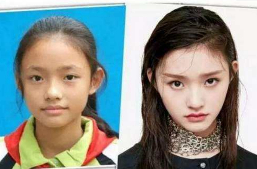 周冬雨的童年照,唐嫣的童年照,杨幂的童年照:整没整一看便知