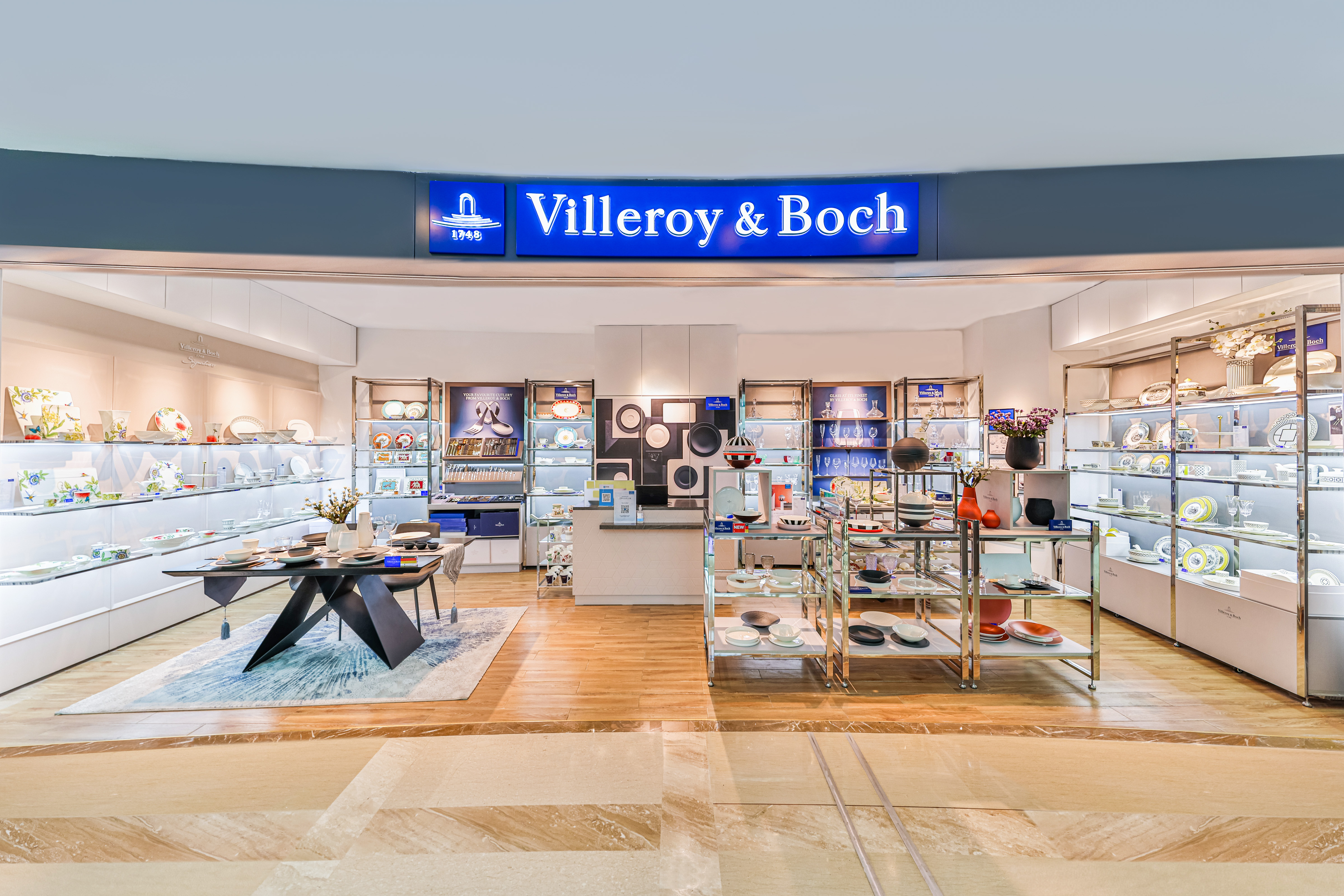 villeroyboch德国唯宝餐具新店开业与拉布尔球相约幸福的圆点