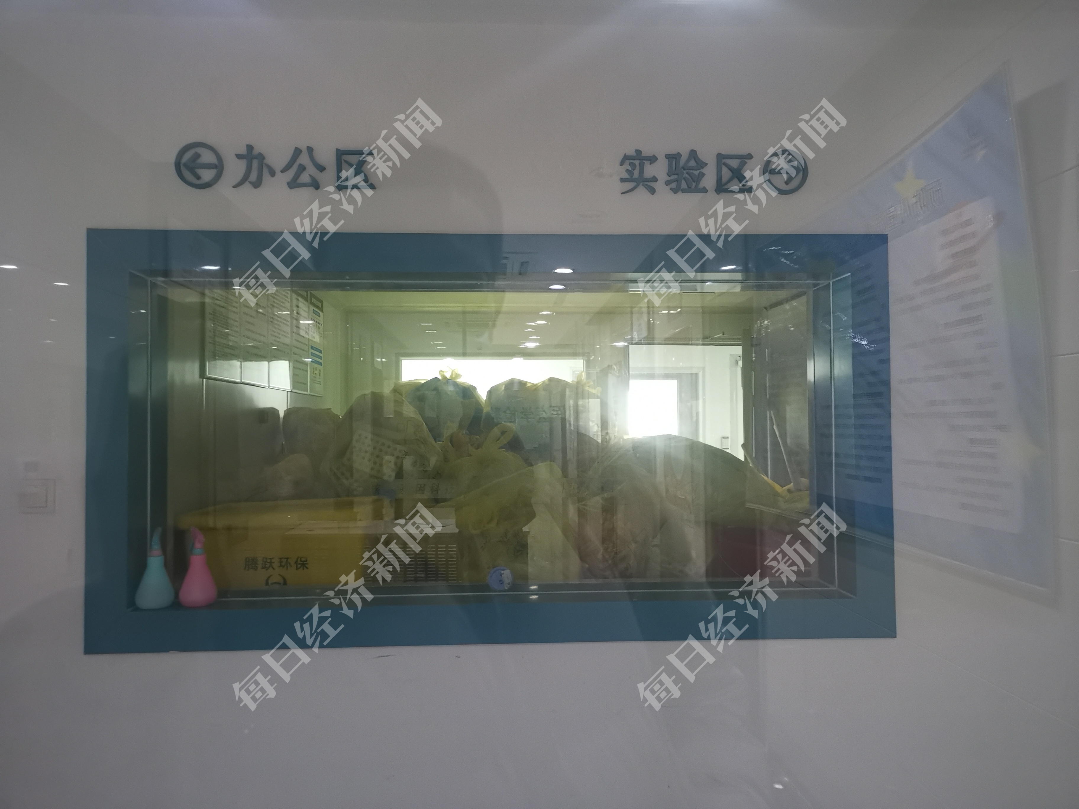 济南华曦的实验区域 图片来源：每经记者 彭斐 摄