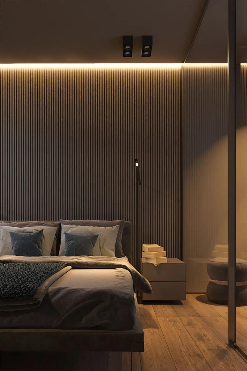 【艾维科技】灯光案例:灯光下层次感丰富的暗色系空间