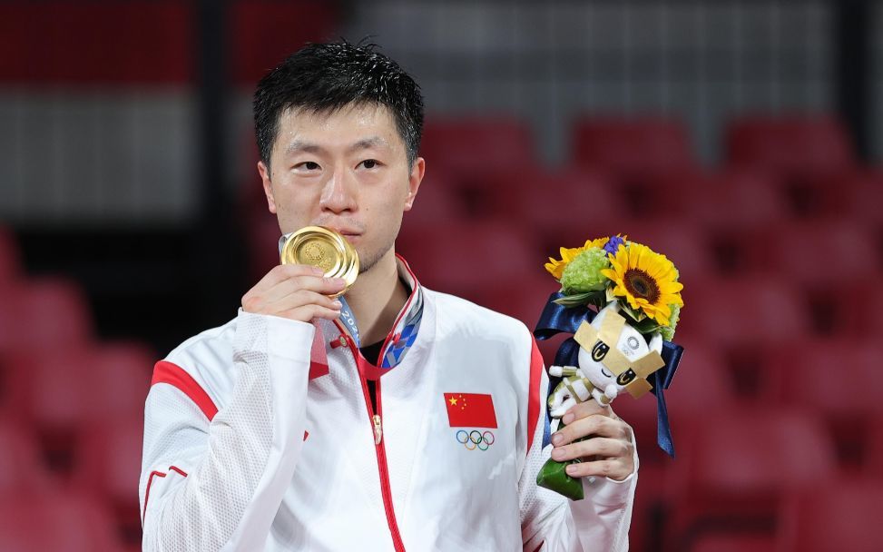 马龙成为史上首位卫冕奥运会乒乓球男单金牌的运动员资料图/新华社