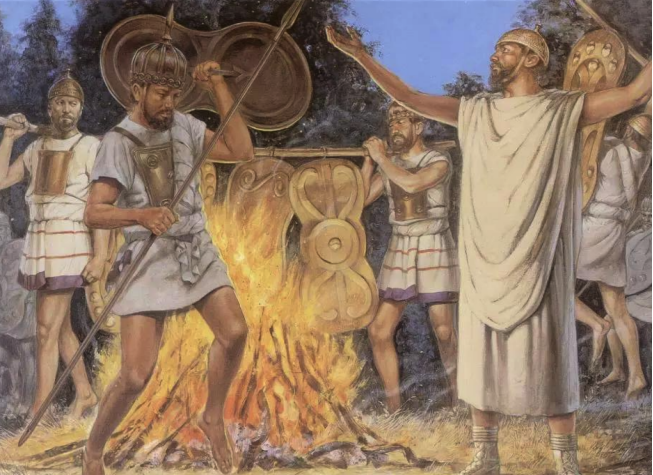 拉丁人在篝火边跳舞