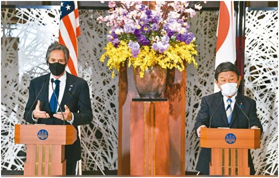 最新一例,就是台海相关文字被写入美日"2 2"会谈后的联合声明.