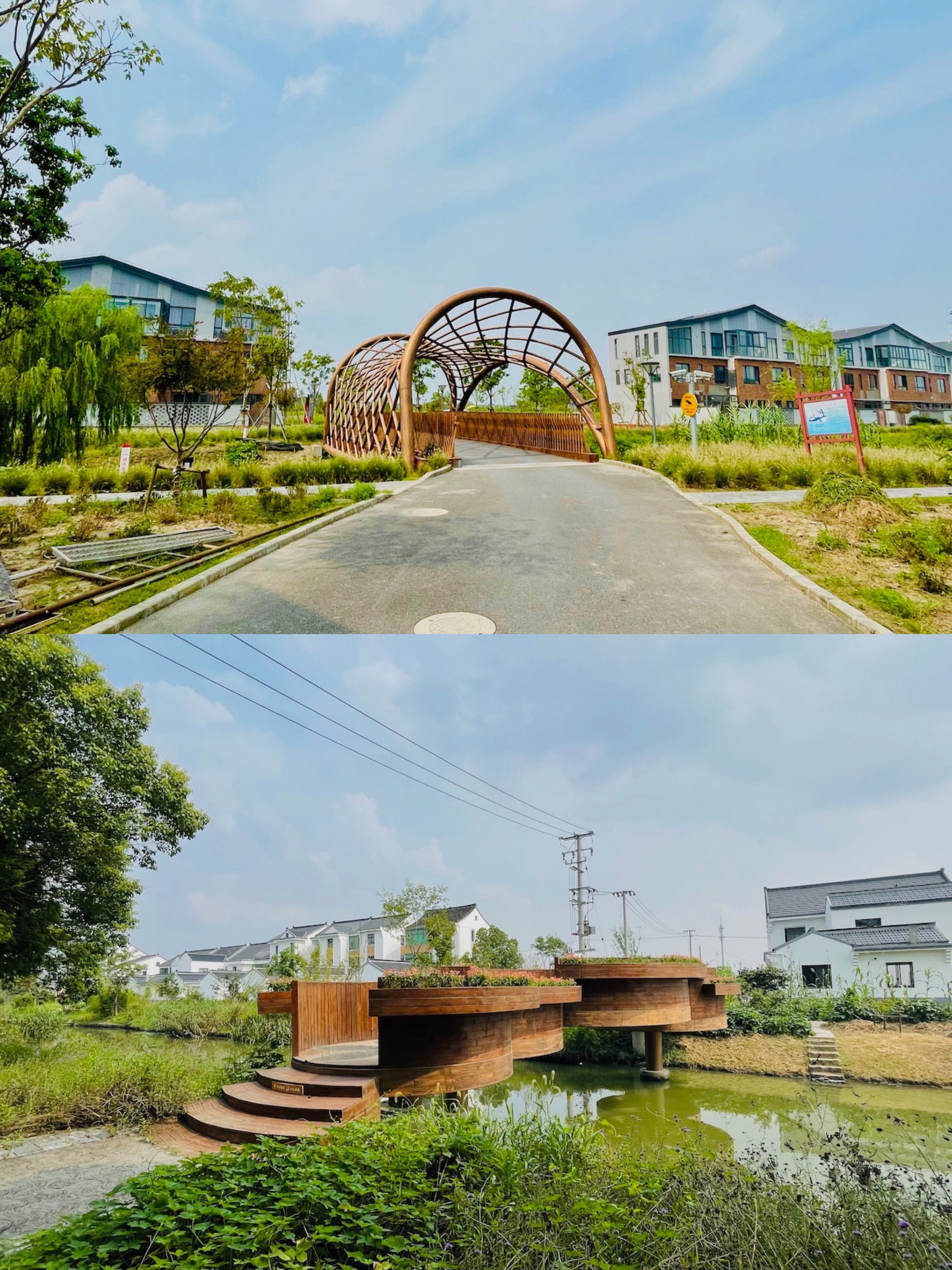 水库村造型各异的桥
