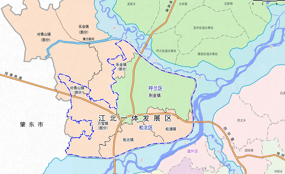 哈尔滨市松北新区地图图片