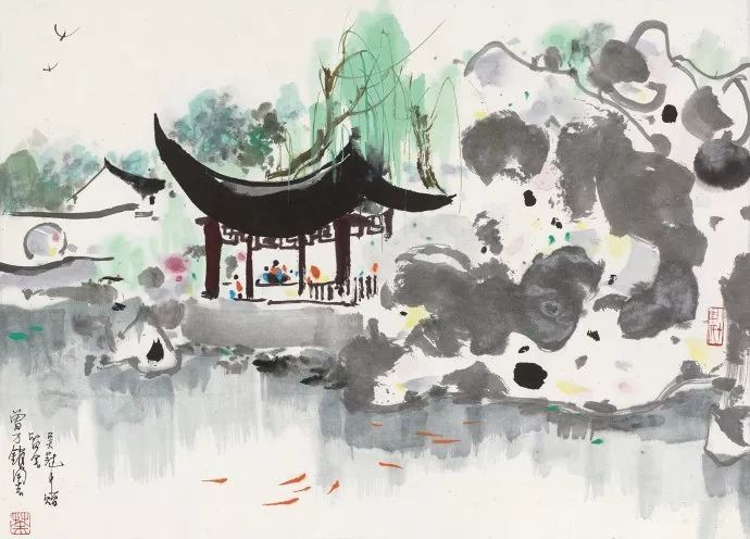 赏析吴冠中水墨画中的形式美