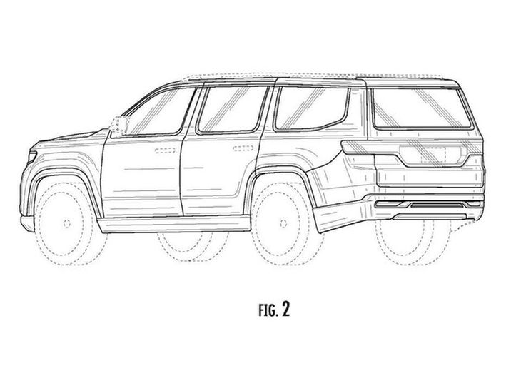 参考专利图来看,jeep grand wagoneer和此前发布的概念版车型高度相似