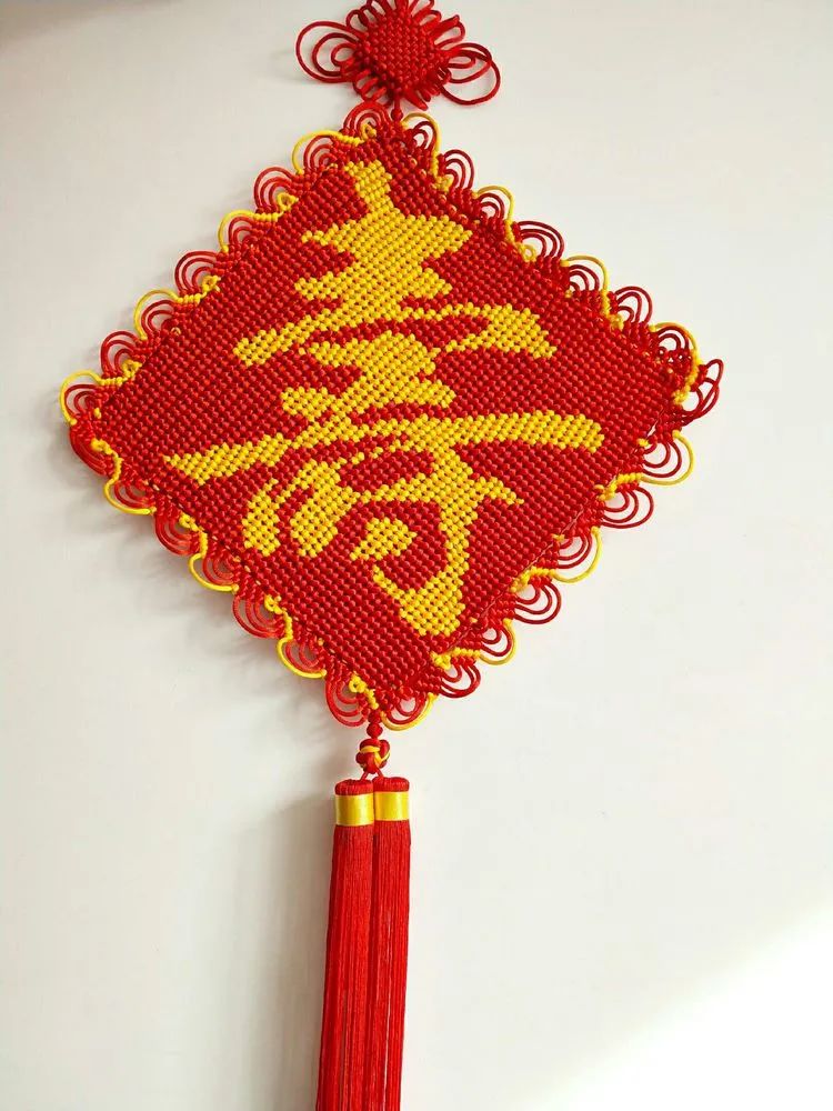 推荐定制款:中国结定制 寿字挂件:高95公分,宽47公分