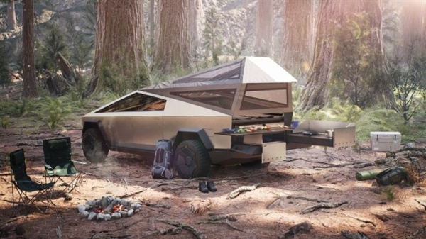 前排可坐三个人 特斯拉提交首款纯电皮卡折叠座椅专利