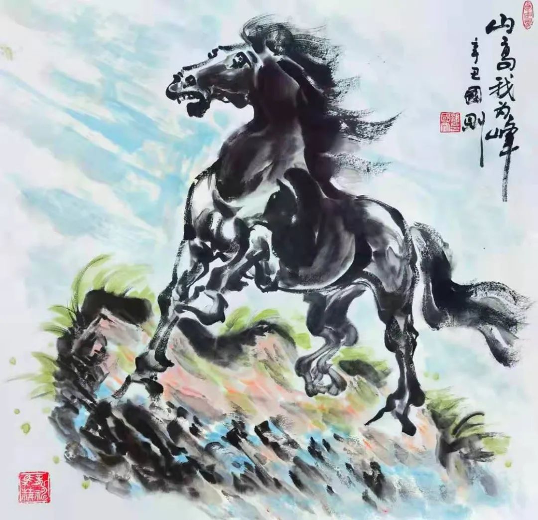 他的马画专题,除了表达万马奔腾的时代精神而成为正能量的传载平台,还