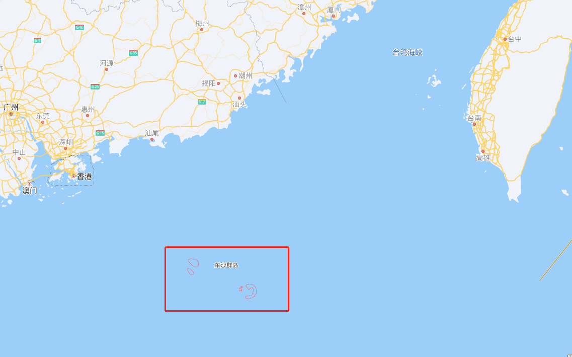 台湾东沙岛地图高清版图片
